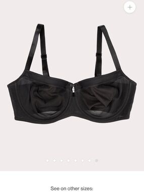 Black Mesh Underwire Bra - Women Intimates & Sleepwear Curvy couture  plus size